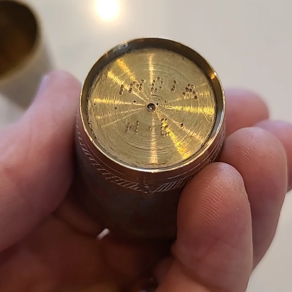 Vintage brass green